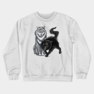 Two Wolves Crewneck Sweatshirt